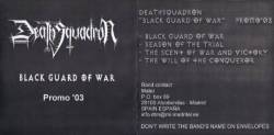 Death Squadron : Black Guard of War Promo '03 Death Squadron : Black Guard of War Promo '03